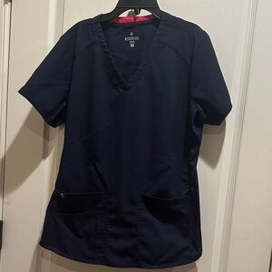 Navy Medcouture 2pocket Top Medium